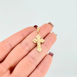 Dije Cruz Cristo 1.05gr / 3cm / Oro Amarillo 18K *