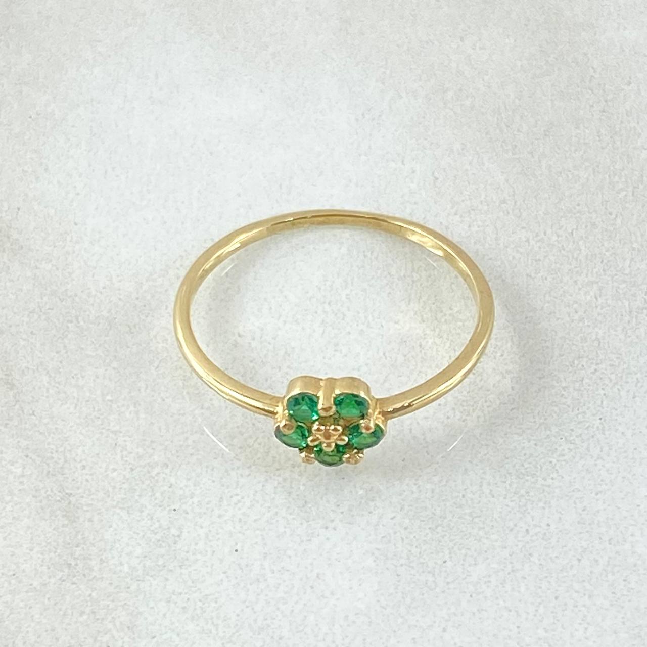 Anillo Flor Sacura 1.2gr / T5 3/4 / Oro 18K -