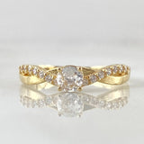 Anillo Solitario Infinito Unilateral 2.1gr / T6 3/4 / Oro 18K -
