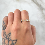 Anillo Solitario Infinito Unilateral 2.1gr / T6 3/4 / Oro 18K -