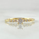Anillo Solitario Carril Trinity 1.1gr / T5 3/4 / Oro 18K -