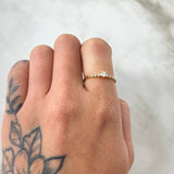 Anillo Solitario Carril Trinity 1.1gr / T5 1/2 / Oro 18K -