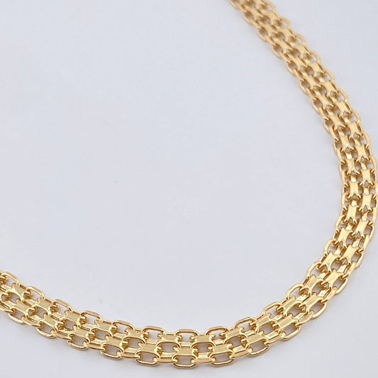 Cadena China 8.85gr / 60.3cm / 4.4mm Oro Amarillo +1 18K $