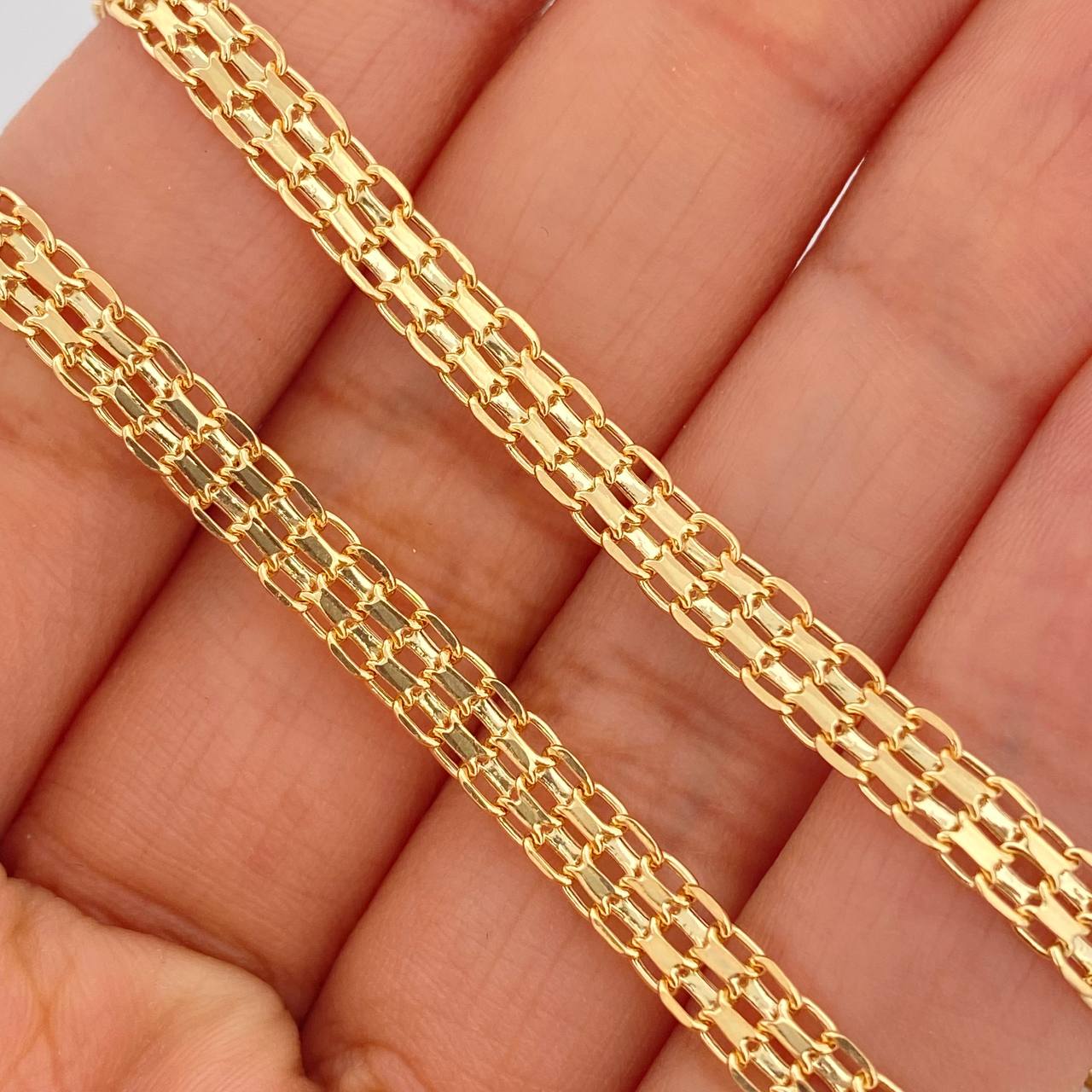 Cadena China 8.8gr / 60cm / 4.65mm Oro Amarillo +1 18K $