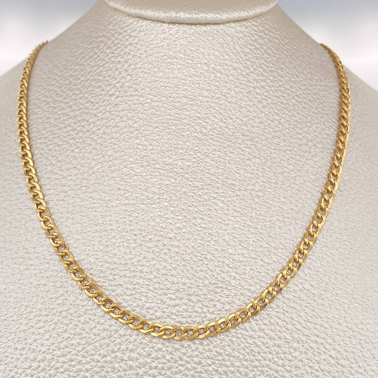 Cadena Cubana 5.05gr / 60.2cm / 3.22mm Oro Amarillo +1 18K $