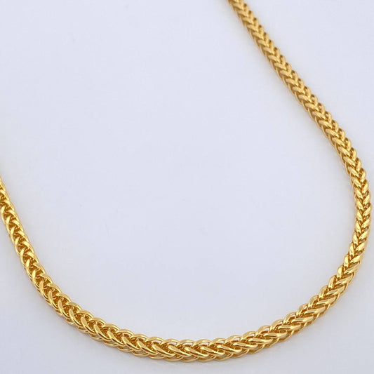 Cadena Franco 10.5gr / 54.5cm / 2.72mm Oro Amarillo +3 18K $