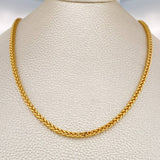 Cadena Franco 10.5gr / 54.5cm / 2.72mm Oro Amarillo +3 18K $