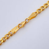 Cadena Cubana 12.25gr / 64.5cm / 3.78mm Oro Amarillo +1 18K $