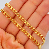 Cadena Cubana 12.25gr / 64.5cm / 3.78mm Oro Amarillo +1 18K $