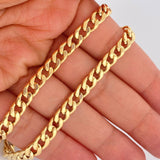 Cadena Cubana 8.65gr / 59.5cm / 5.7mm Oro Amarillo +1 18K $
