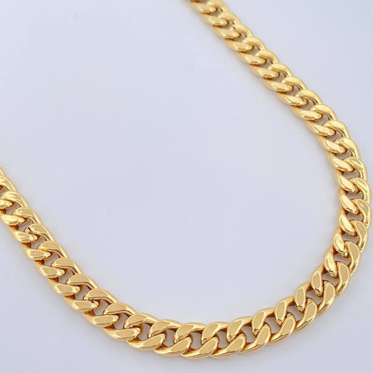 Cadena Cubana 14.75gr / 60.5cm / 6.87mm Oro Amarillo +1 18K $