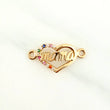 Herraje Corazon Mama 0.95gr / 2cm / Oro Amarillo 18K %