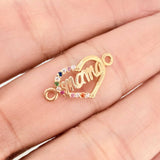 Herraje Corazon Mama 0.95gr / 2cm / Oro Amarillo 18K %