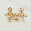 Herraje Familia De Tres 1.6gr / 2.2cm / Oro Amarillo 18K %