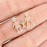 Herraje Familia De Tres 1.6gr / 2.2cm / Oro Amarillo 18K %