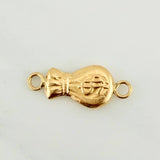 Herraje Bolsa de Dinero 0.35gr / 1.6cm / Oro Amarillo 18K %