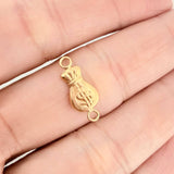Herraje Bolsa de Dinero 0.35gr / 1.6cm / Oro Amarillo 18K %