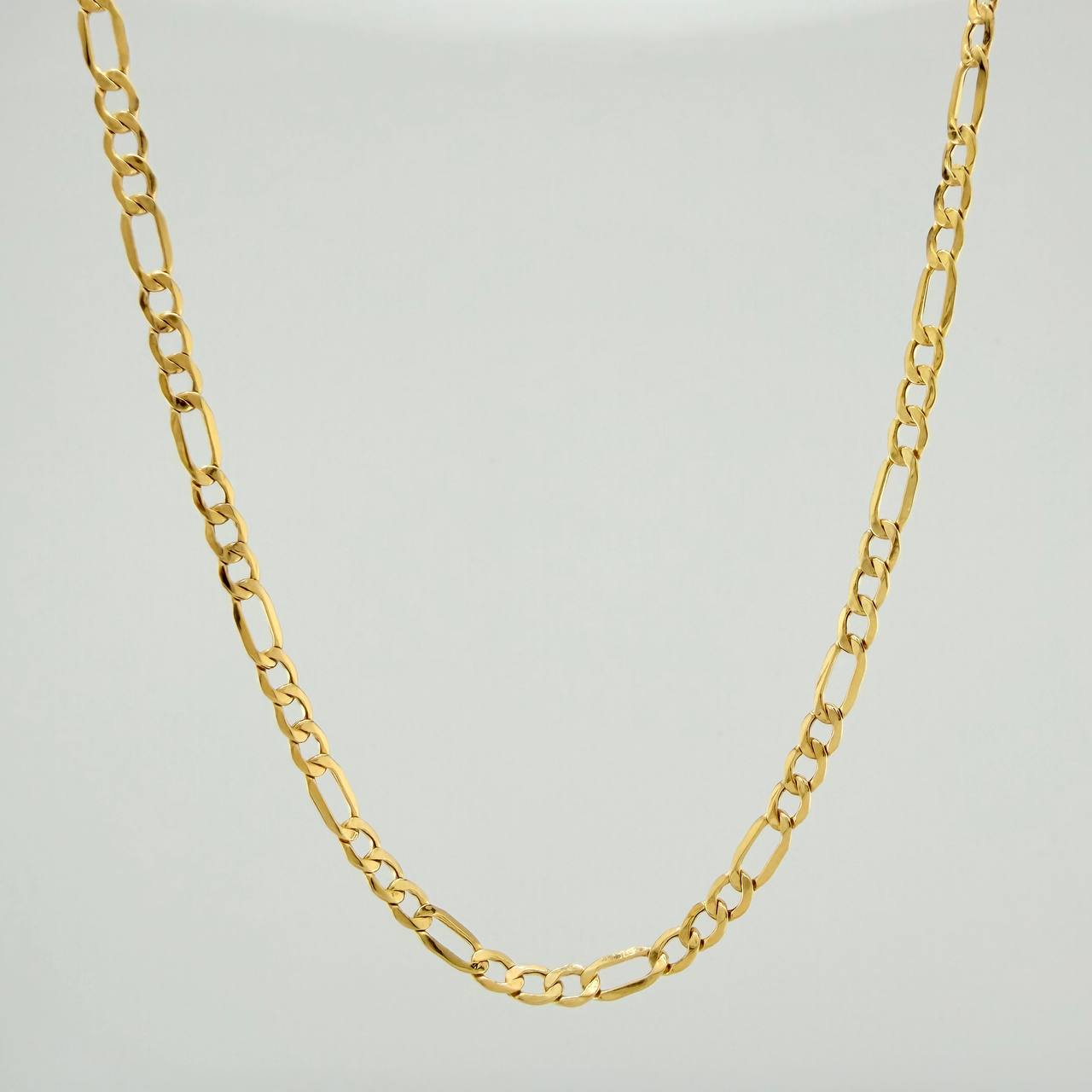 Cadena Figaro 5.8gr / 65cm / 3.2mm Oro Amarillo +1 18K $