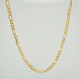 Cadena Figaro 5.8gr / 65cm / 3.2mm Oro Amarillo +1 18K $