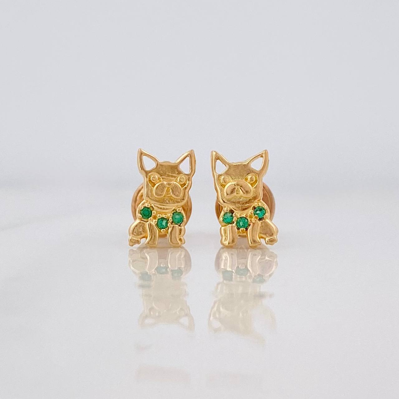 Topos Perro 1.1g / 3.67mm Oro Amarillo 18K