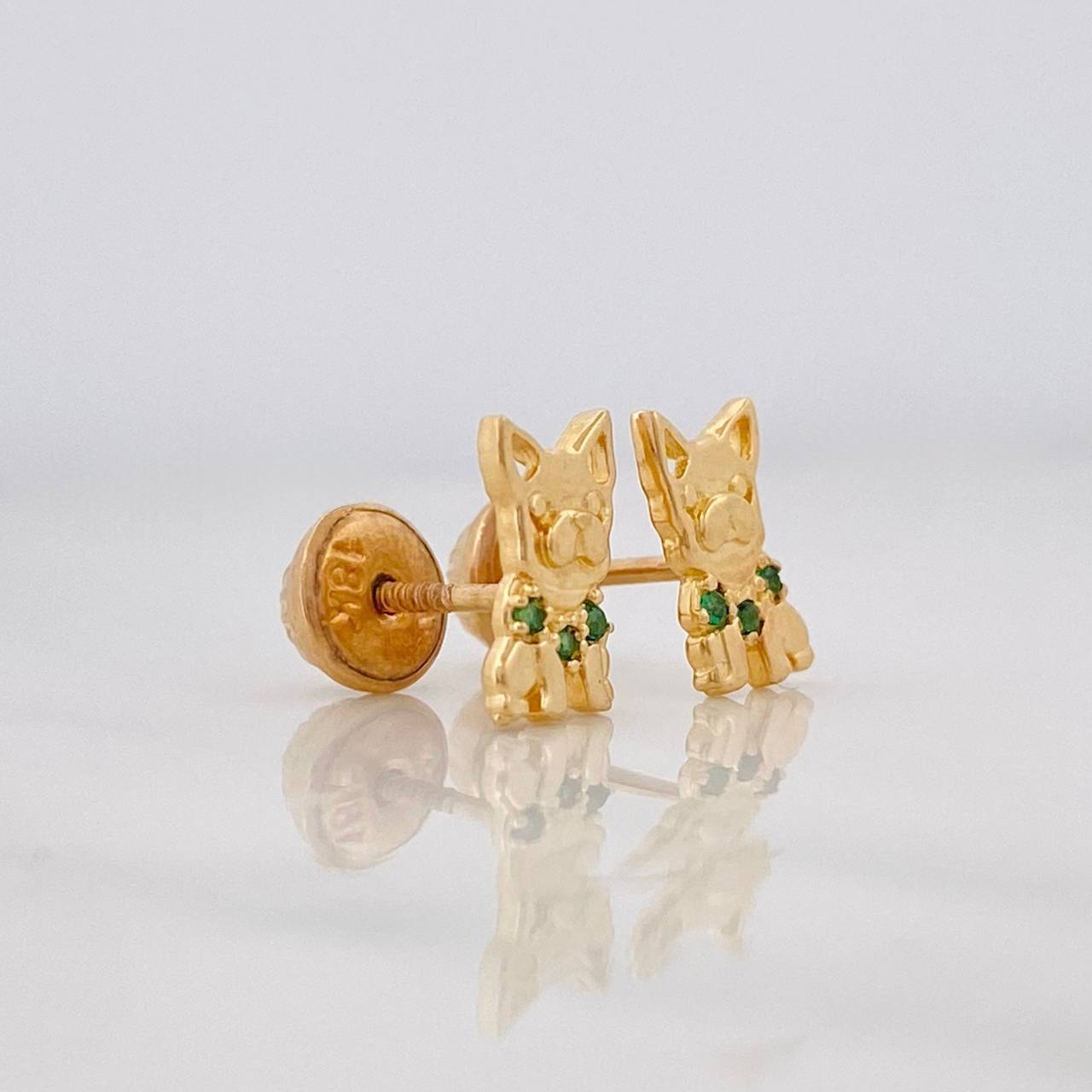 Topos Perro 1.1g / 3.67mm Oro Amarillo 18K
