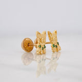 Topos Perro 1.1g / 3.67mm Oro Amarillo 18K