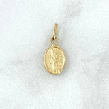 Dije San Miguel Arcangel 0.3gr / 1.4cm-Mate Troquelado Oro Amarillo ©