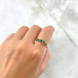 Anillo Solitario Infinito Parcial 1.8gr / T6 1/2 / Esmeraldas 41pts Oro Amarillo (Joya) ©
