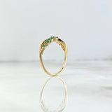 Anillo Solitario Infinito Parcial 1.8gr / T6 1/2 / Esmeraldas 41pts Oro Amarillo (Joya) ©