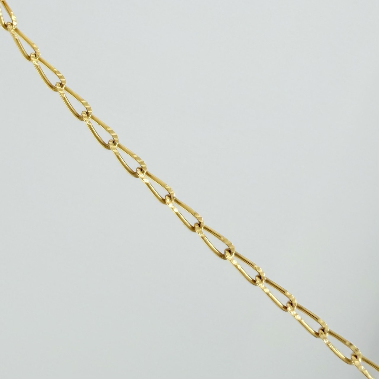 Set Cadena y Dije Espiga + Estrella David 1.95gr / 45.3cm / 1.22mm Oro Amarillo 18K (Oferta) &