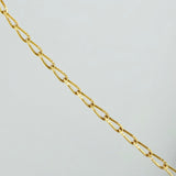 Set Cadena y Dije Espiga + Estrella David 1.95gr / 45.3cm / 1.22mm Oro Amarillo 18K (Oferta) &