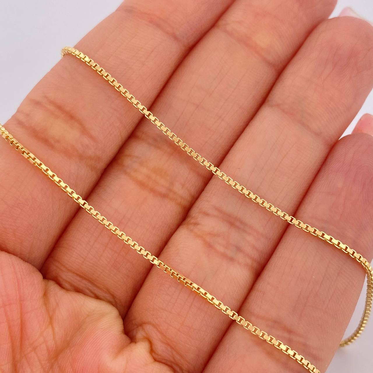 Cadena Veneciana 4.3gr / 45cm / 1.2mm Oro Amarillo +3 18K $