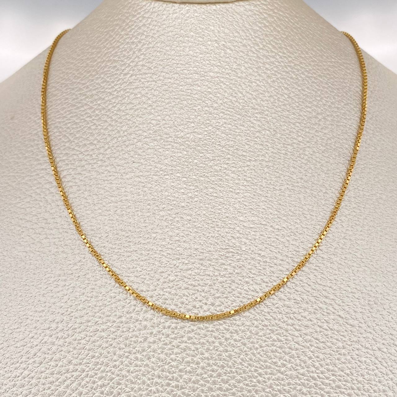 Cadena Veneciana 3.5gr / 45.2cm / 1.5mm Oro Amarillo +3 18K $