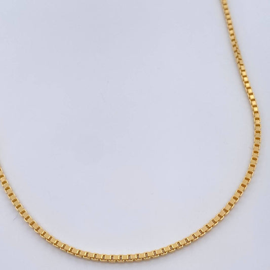Cadena Veneciana 3.55gr / 45.2cm / 1.5mm Oro Amarillo +3 18K $