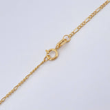 Cadena Figaro 1.05gr / 49.3cm / 1.13mm Oro Amarillo +1 18K $