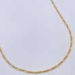 Cadena Figaro 1.1gr / 49.8cm / 1.3mm Oro Amarillo +1 18K $