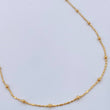 Cadena Morse Esferas 1.9gr / 45.2cm / 2mm Oro Amarillo +3 18K $