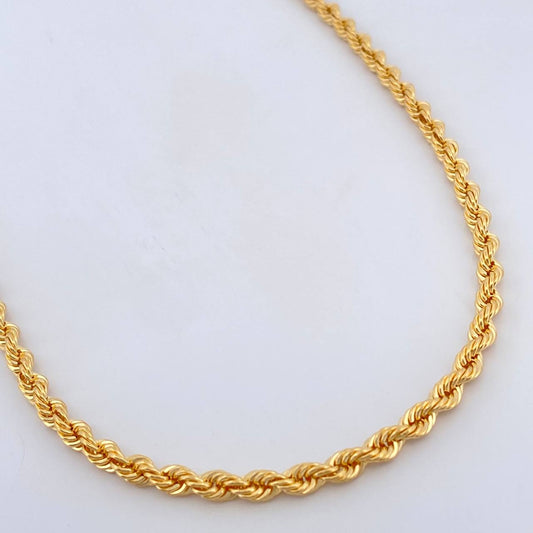 Cadena Lazo 8.35gr / 60cm / 3.1mm Oro Amarillo +3 18K $