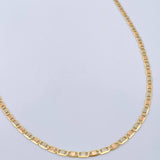 Cadena Escalera Plana 2.75gr / 50.3cm / 1.65mm Tres Oros +3 18K $