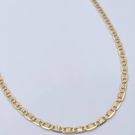 Cadena Escalera Plana 6.05gr / 50.5cm / 2.5mm Tres Oros +3 18K $