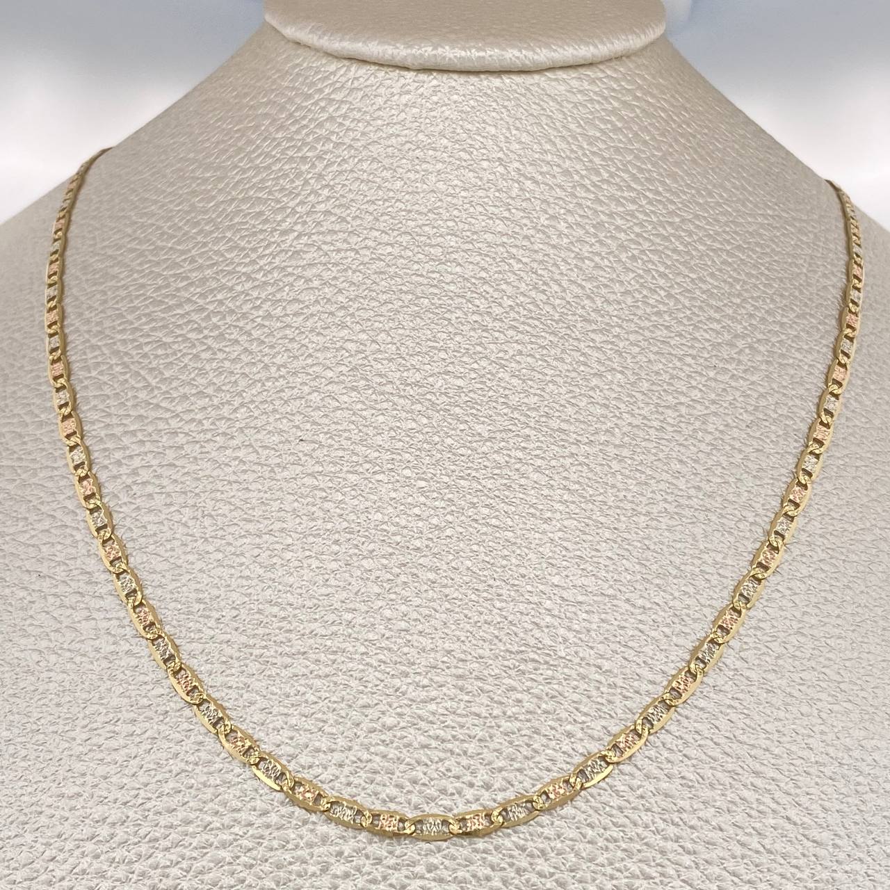Cadena Escalera Plana 6.05gr / 50.5cm / 2.5mm Tres Oros +3 18K $