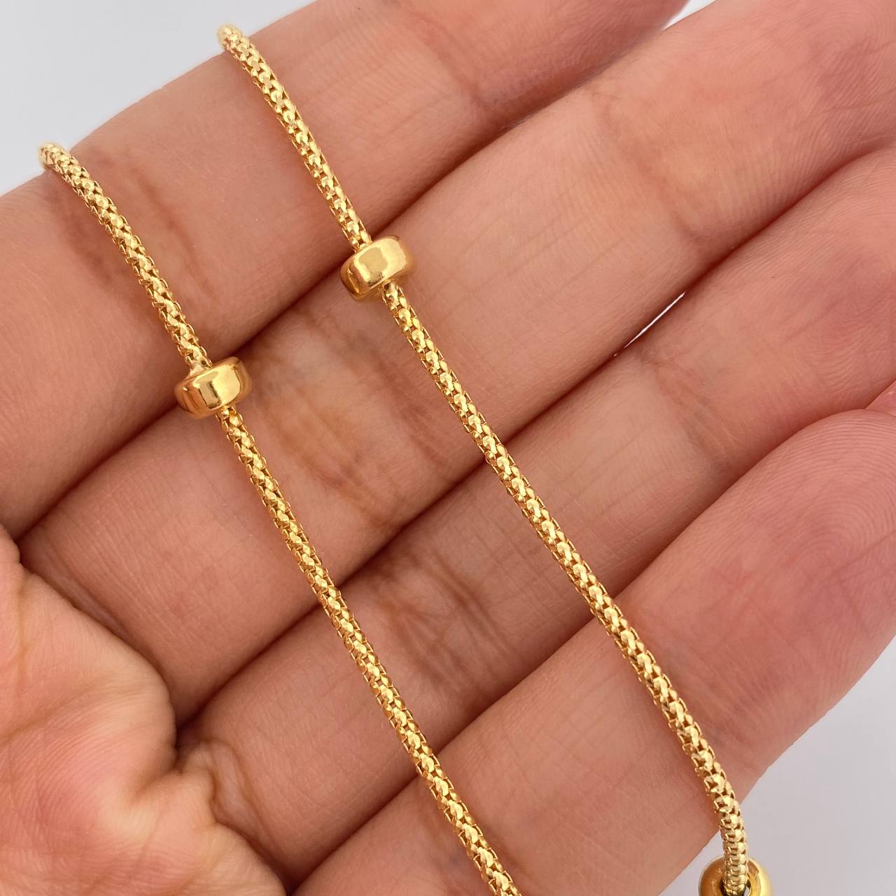 Cadena Cordon Dona 6.35gr / 45.5cm / 1.5mm Oro Amarillo +3 18K $