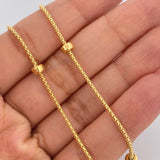 Cadena Cordon Dona 6.35gr / 45.5cm / 1.5mm Oro Amarillo +3 18K $