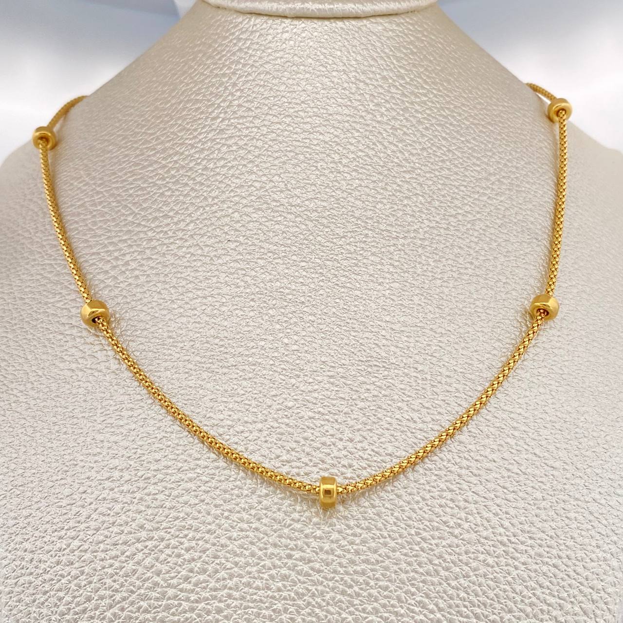 Cadena Cordon Dona 6.35gr / 45.5cm / 1.5mm Oro Amarillo +3 18K $