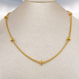 Cadena Cordon Dona 6.35gr / 45.5cm / 1.5mm Oro Amarillo +3 18K $