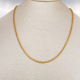 Cadena Veneciana 5.15gr / 50cm / 1.8mm Oro Amarillo +3 18K $