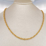 Cadena Roll-on Doble 4.05gr / 50.5cm / 3.21mm Oro Amarillo +3 18K $