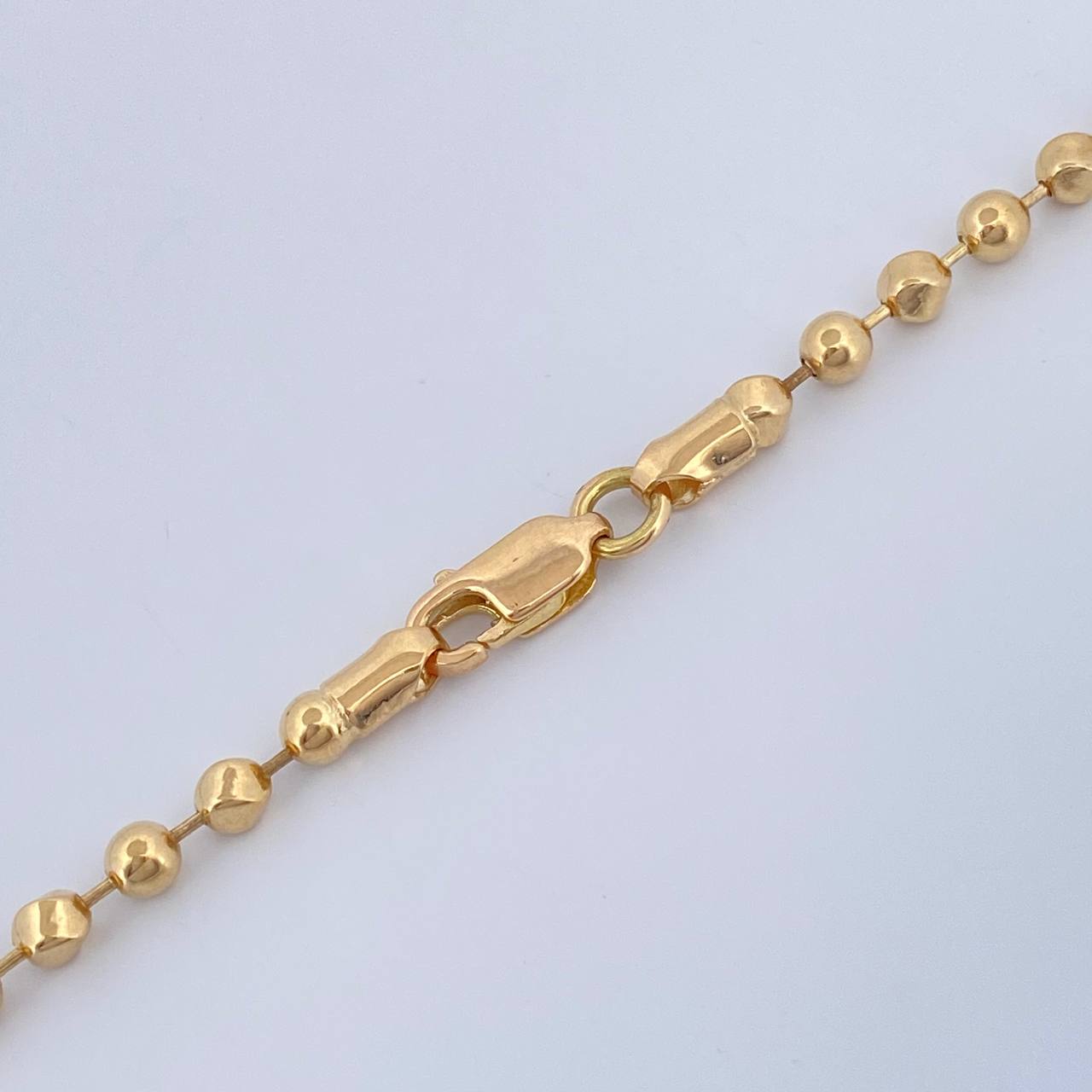 Cadena Militar 14.7gr / 61.8cm / 3mm Oro Amarillo +3 18K $