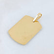 Dije Placa Rectangular Ovalada 1.65gr / 3cm / Oro Amarillo 18K