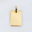 Dije Placa Rectangular 1gr / 2.5cm / Oro Amarillo 18K *